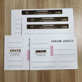 Nail Color Card Chart Acrylic Transparent Display Board Nail Glue Display Board Press on Nails Proofing Storage Tool