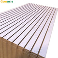 18mm Melamine Slotted MDF Hard Board Slats Wall Grooved MDF for Wall Decoration