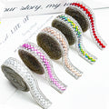 Wholesale 12mm Self-Adhesive Bling Crystal Mesh Ribbons Iron Hot Melt Adhesive Strips for Clothing Shoes & Accessories