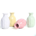 Hot Selling Simple Table Decor Hydroponic Flower Utensils Dried Flowers Arrangement Mini Ceramic Vases for Centerpieces