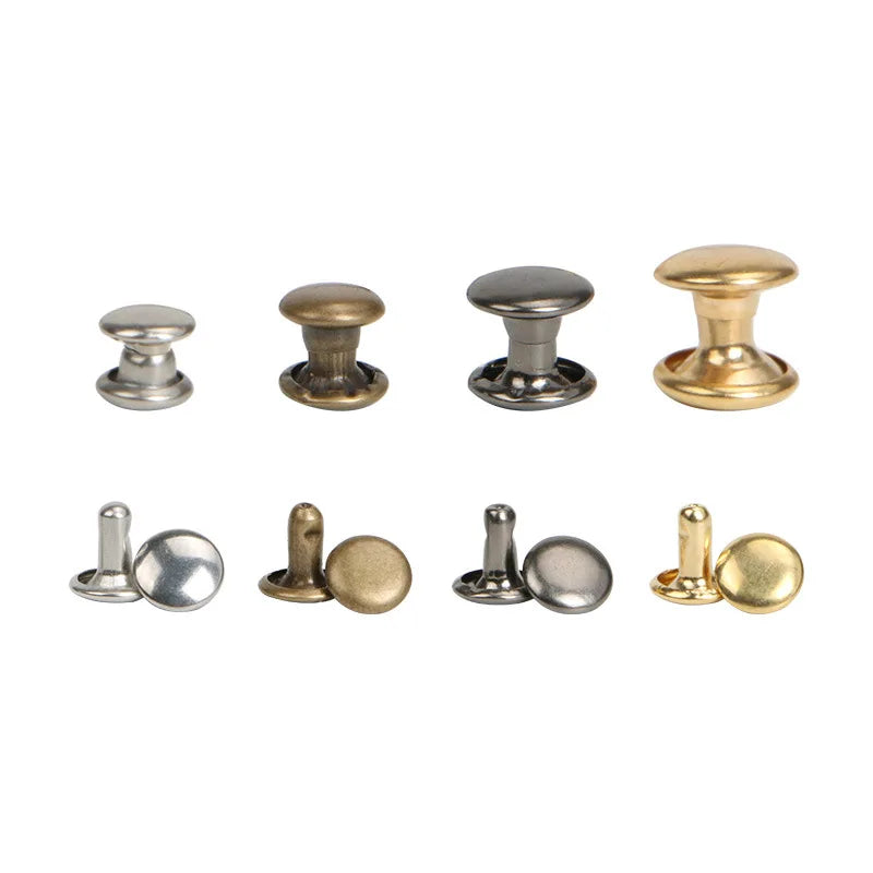 Wholesale Brass Metal Rivets Crafts Buckles 8mm Rivets of Metal Handbag Sewing Belt Shoes Watchband