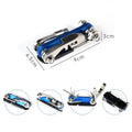 New Image 15 in 1 Portable Multi Function Bicycle Repair Tool Kit Cross Screwdriver Chain Cutter Bike Spare Parts