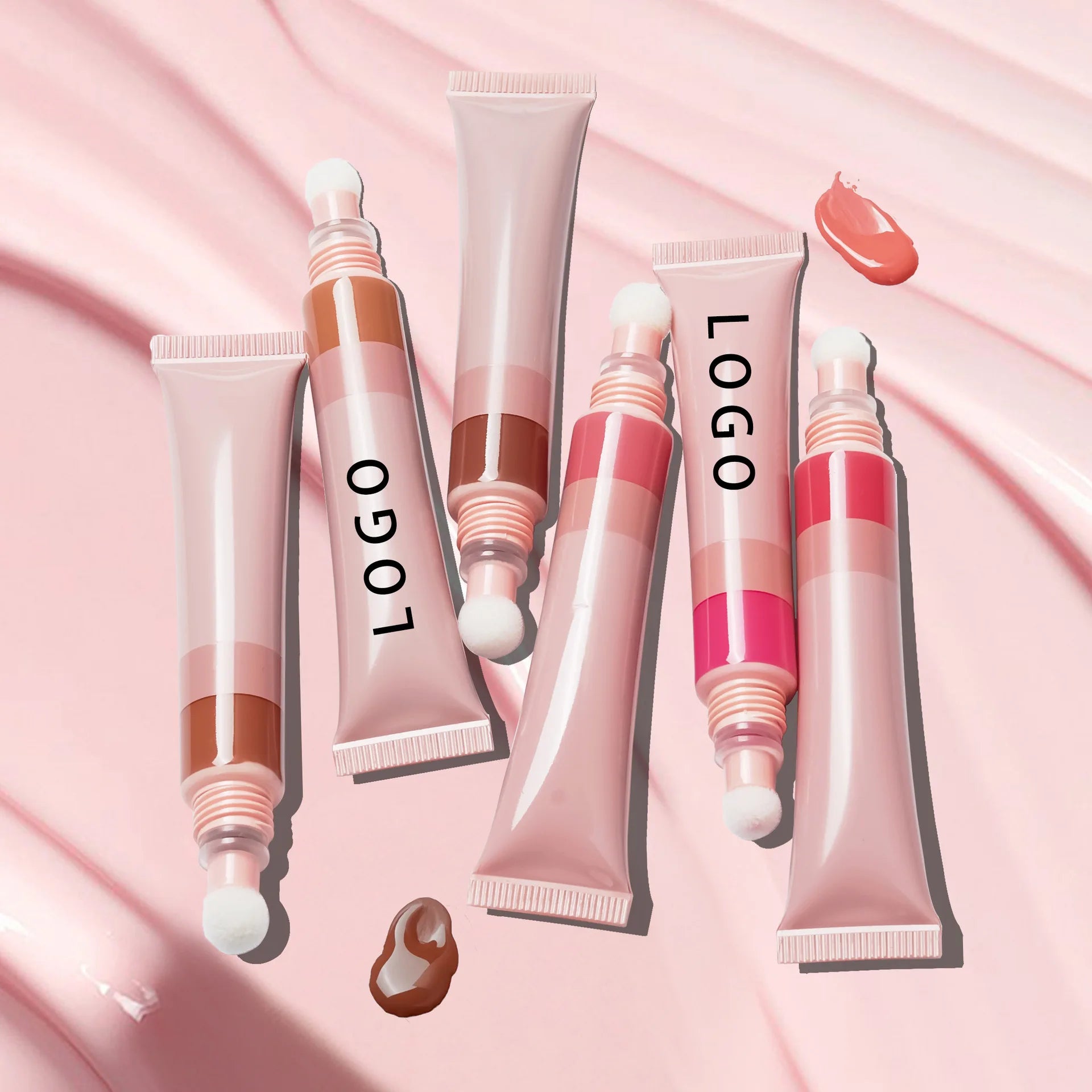 OEM ODM Custom Brand 8 Colors Liquid Blush  Soft Tube Makeup