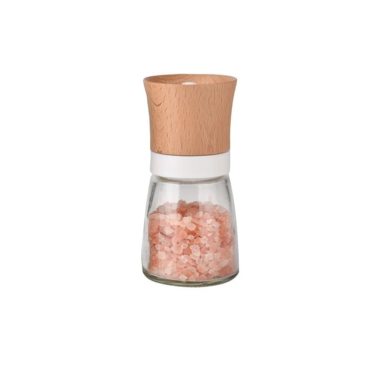 Kitchen Gadgets Manual Commercial Beech Wood Ceramic Burr  Herb Spice Tools Mill Salt and Pepper Grinder Spice Grinder