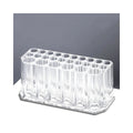26 Holes Nail Art Brush Organizer Desktop Eyeliner Holder Cosmetics Pen Storage Rack Acrylic Makeup Brush Holder Showing Shelf