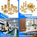 Custom Precision CNC Services for Brass Home Hardware Parts Manufacturing and Brass Milling Services machining parts