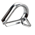 US BNS Stainless Steel 304/316 Wire Rope Thimble Clamp 8mm & 10mm Rigging Hardware New Product Category Thimbles