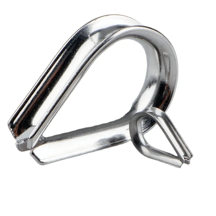 US BNS Stainless Steel 304/316 Wire Rope Thimble Clamp 8mm & 10mm Rigging Hardware New Product Category Thimbles