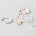 Fashion Hot Sale Minimalist Women Thin Rings Jewelry 925 Sterling Silver Ring