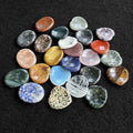 Wholesale 7 Chakras Reiki Healing Stones Crystals Stones Lapis Lazuli Rose Quartz Worry Stone for Gift