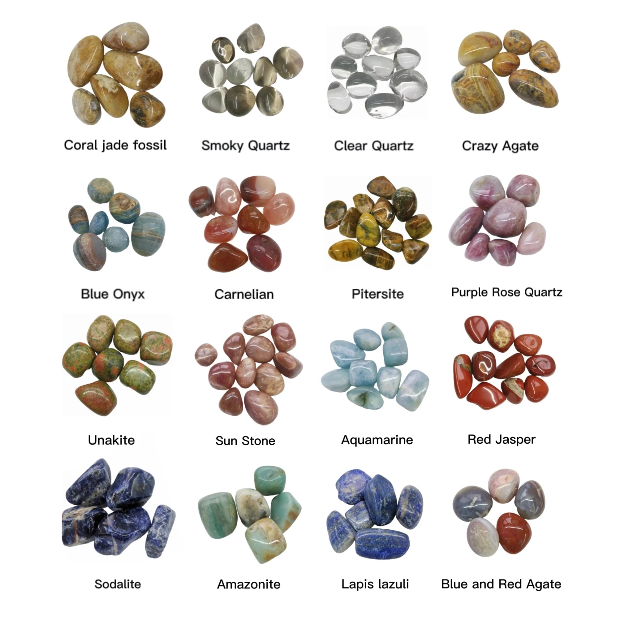 Wholesale 3-5 cm Natural Raw Amethyst Moss Agate Polished Tumbled Stone Crystal Material Engraved Carved Technique