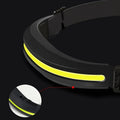 New Rechargeable Headlight Cob Red and White Light Outdoor Work Light Camping Night Runningprojector Fishing Headlight