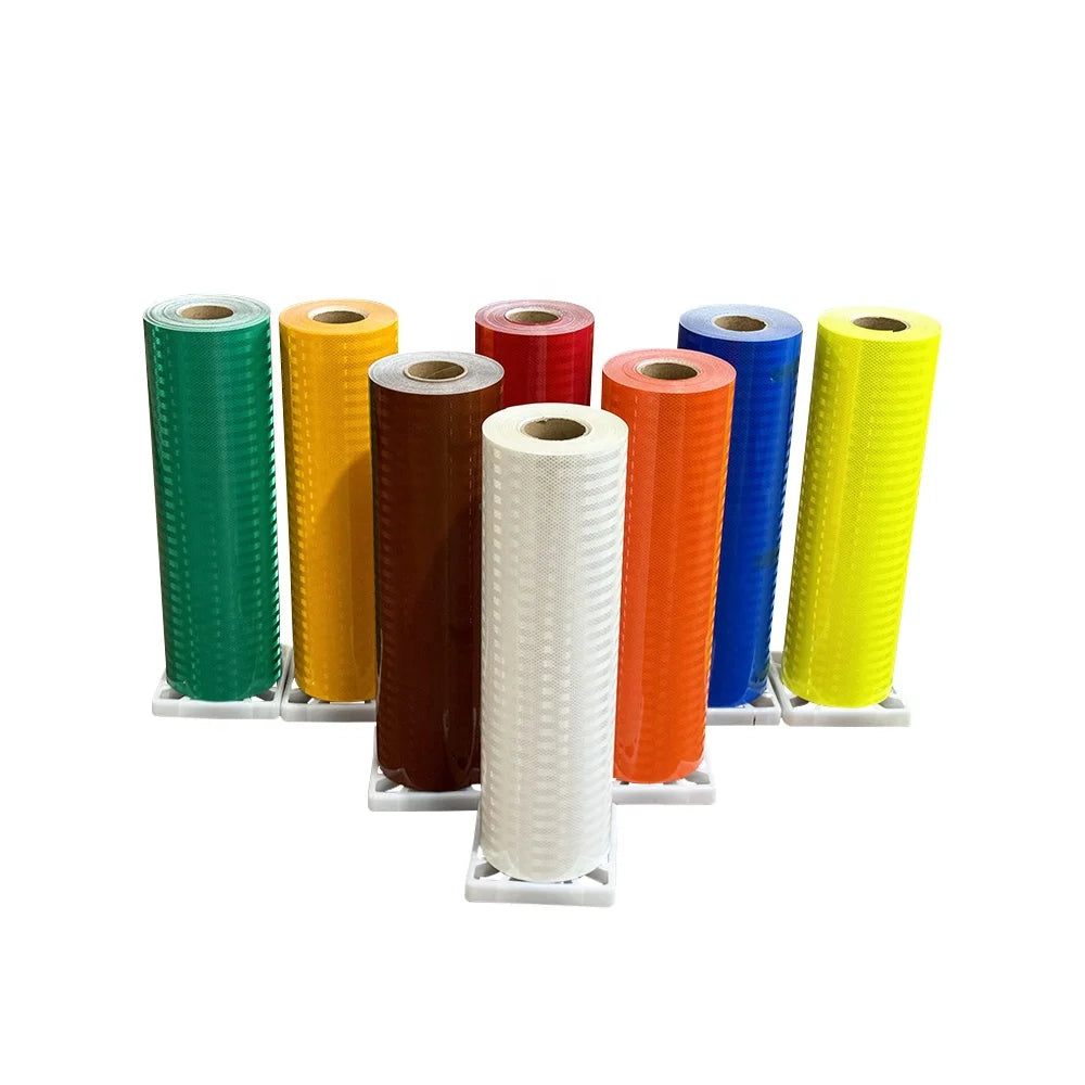 Colorful PVC Prismatic Reflective Film Sheeting  Roll for Road Sign