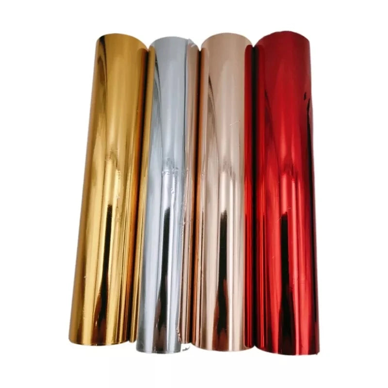 Glossy Gold Silver Generic PET Material Heat Transfer Digital Hot Stamping Foil Rolls for Paper with Transfer Printing