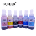 70ml Bottle 673 Refill Dye Based Ink Compatible for Epson L800 L801 L805 L810 L850 L860 L1800 Inkjet Printer 673 Dye Ink