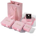 A1 Custom Bow Knot Pink Jewelry Box Ring Necklace Jewelry Storage Box Jewelry Gift Packaging Tote Bag