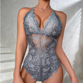Ladymate ODM/OEM Body Sexy De Encaje Para Mujer Backless Teddy Underwear One Piece Lace Bodysuit Women Mesh Sexy Lingeries
