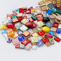 DIY Loose Pieces Mosaic Glass  Mixed Sample Package Loose Pieces Craft Kit Kids Glass Mosaic