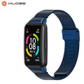 Mijobs Genuine Stainless Steel Strap Wristband Replacement Smart Watch Bracelet for Honor 6 7 for Huawei Band 6