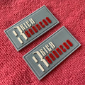Custom Eco-friendly 3d logo Rubber Labelnewest Design Sewing on Soft Plastic Rubber Tags for Jeans