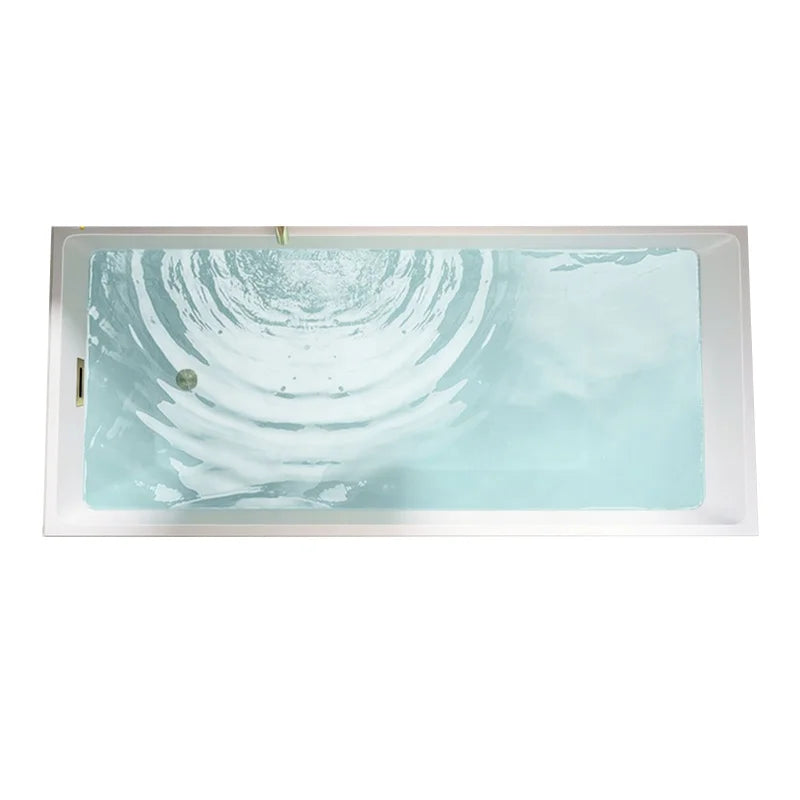 Bath Tab Freestanding Bathtub Acrylic Soaking Tub Indoor Bathroom Large Oval Bath 7 Layers Carton