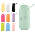 Australia Hot 34oz Insulated Flask Sport Reusable Drink Bottle Termos Thermos Coffee Cup Ceramic Water Bottle with Straw Lid