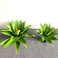 Simulate Natural Plant Plastic Green Leaves Bonsai Artificial Small Potted Spiked Agave Plant Fake Silk Home Decor