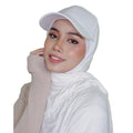 2022 New Fashion Plain Cotton Jersey Hijab with Baseball Cap New Instant Scarf Shawl Look Muslim Department
