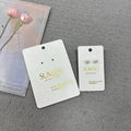 Packaging Jewelry Display Cards With Custom Gold LogoEarrings Set Cards CustomizedEarring Necklace Holder Paper Card Printed