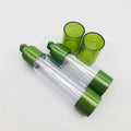 30ml 50ml 100ml Manufacture Plastic Airless Pump Bottle Serum Lotion Pump Dispenser Vacuum Airless Lotion Pump Green Bottle