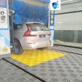 Factory Sale 40*40*2cm Anti Slip Plastic Flooring PP Interlocking Garage Floor Tiles for Carwash 4s Shop Car Beauty Trade Show