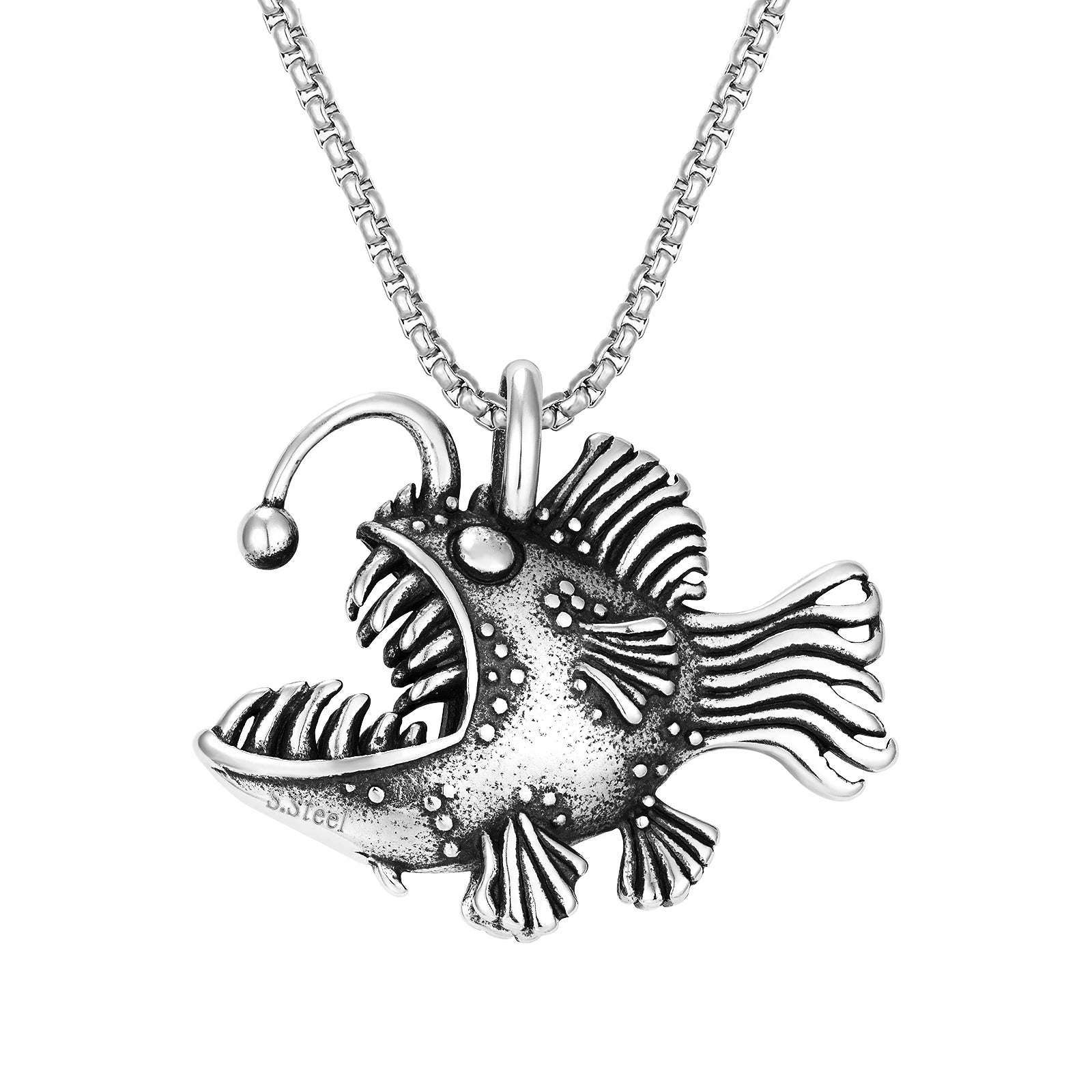 The Most Popular Custom Jewelry Fish Stainless Steel Pendant Men's Accessories Jewelry