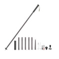 Multifunctional Trekking Poles Portable Tableware Hiking Canes Self-defense Tactical Sticks Walking Hiking Cane