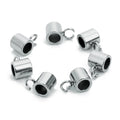 Stainless Steel Smooth Faces  Metal  Loose Spacer Beads Design Jewelry Making Findings Beads Hole
