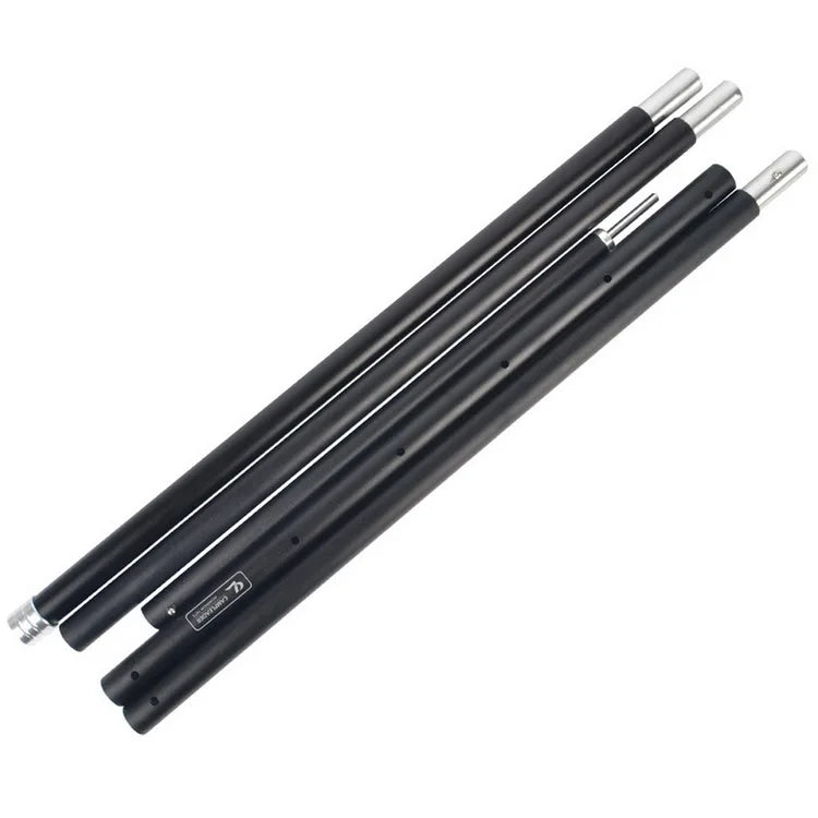 Adjustable Tarp Pole Outdoor Canopy Pole 5 Section Aluminum Rod Telescoping Tent Poles