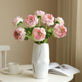 High Quality Flower Single Stem Flocking Lotus Flower Home Decoration Artificial Flower