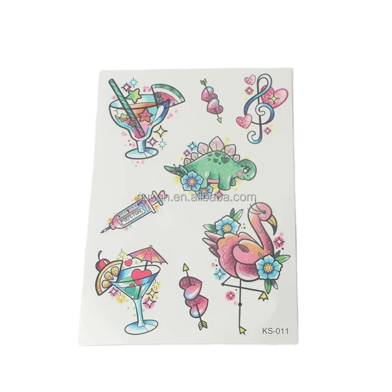 Kids Tattoo Sticker Temporary Body Temporary Tattoo Sticker Custom Tattoos with Artwork