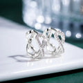 Korean Fashion Tremella Buckle Female 2022 New tide Simple Earrings Temperament Advanced Atmosphere