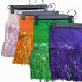 Lucky 20 cm 10 Yards Per Roll Sequin Fringe Latin Dancing Sequence Trimming Beads Tassel Sequin Lace Fringe Dance