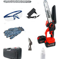 Mini Chainsaw 6 Inch Brushed Battery Chainsaw Handheld Chainsaw Auto-Oiler Backyard Branch Trimming