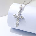 Decoration 925 Sterling Silver Pendants and Charms Tiny Solid Silver Cross Pendant for Necklace