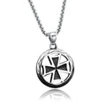 China Factory Price Long Chain HipHop Necklace Popular Black Enamel Cross Pedant for Boyfriend Gift Jewelry