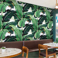 Waterproof Anti-Static Banana Leaf 3D Background Wallpaper Hand-Painted Tropical Rainforest Wall Covering Nordic Ins Small Fresh