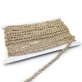 10mm Width Gold Metal Rhinestone Chain Crystal Rhinestone Bridal Trimming Chain Wedding Trimming Wholesale