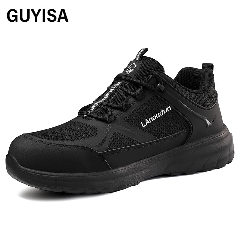 LAnoudun Sports Safety Shoes Lightweight EVA Outsole European Standard Fiberglass Toe Safety Shoes