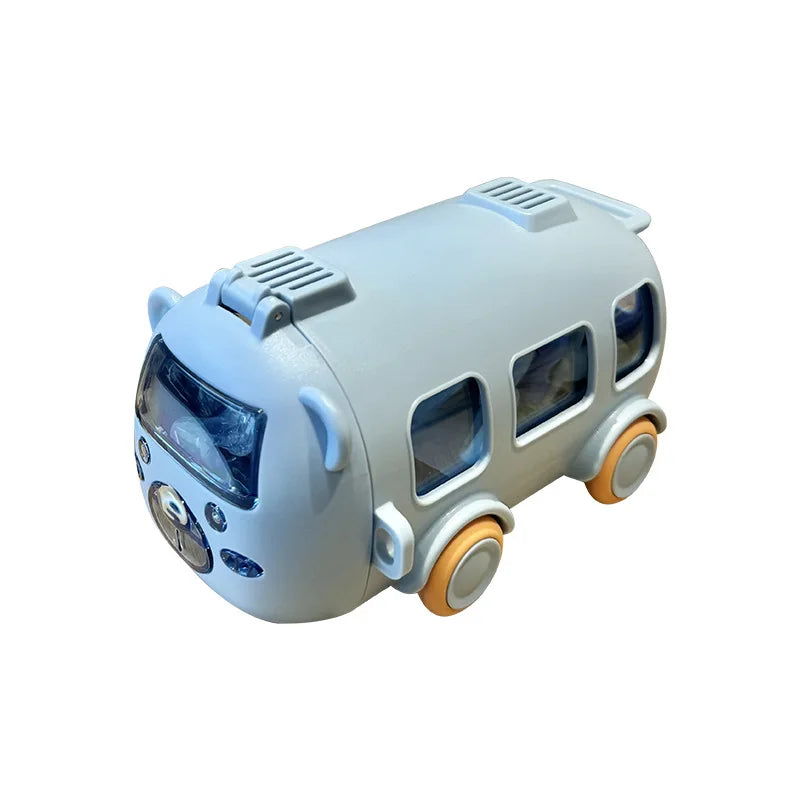 Net Red High Color Value Cartoon Suction Tube Cup Portable Food Grade Plastic Bus Car Water Cup for Children Direct Drinking