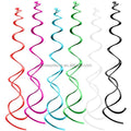 Festival Event Party Supplies Hanging Decoration Swirls Solid Metallic Color PVC Reusable Durable Wholesale Diwali Ramadan