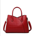 Flower Shaped Textured Ribbon Handbag Women's Outdoor Pu Leather Waterproof Elegant Large Capacity Handbags