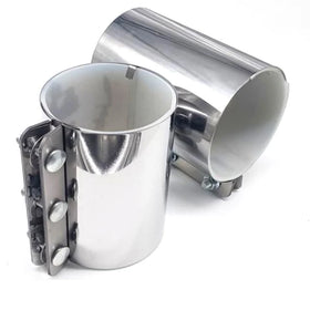63 mm Pneumatic Conveying Pipeline Piping Coupling with Length 3 Bolts