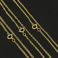 GP Flat Cable Necklace 14K Gold-filled 1.3mm 1.4mm 1.52mm 1.68mm Finished Cross Necklaces Permanent Jewelry Chains Wholesale